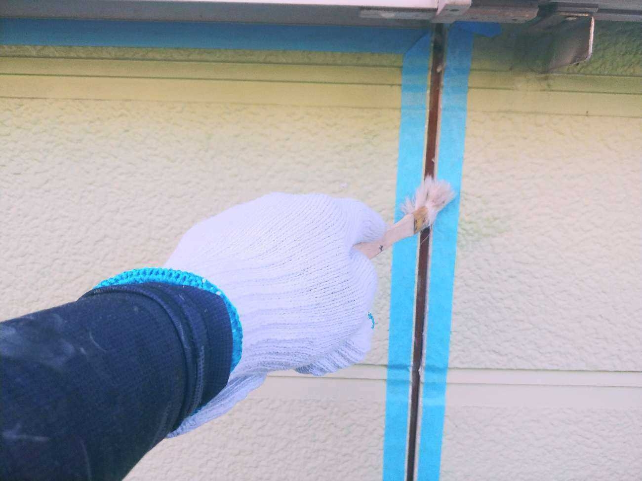 シーリング補填前の掃除